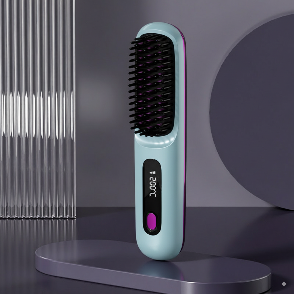 Plancha de pelo eléctrica portátil